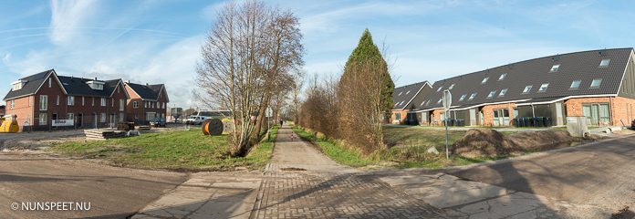 Groenaanleg plantsoengedeelte bij woningen Maaistoel in Molenbeek