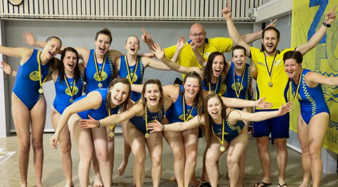 Waterpolodames onverwachts kampioen