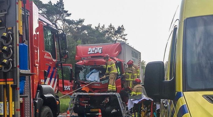 Weer ernstig ongeval met vrachtwagen op de A-28