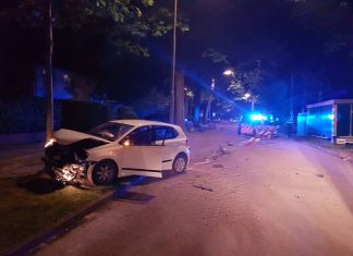 Achtervolging en crash dronken bestuurder