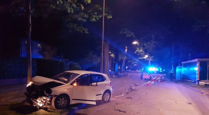 Achtervolging en crash dronken bestuurder