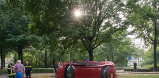 Brandweer zeer snel ter plaatse bij ongeval