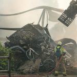 Verbrande accu’s Stella wachten in Lelystad op transport naar België