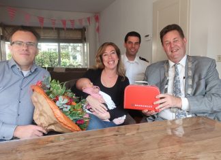 Brandweerkoffertje voor pasgeboren Jelka