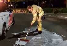 Brandweer Nunspeet in de olie