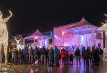 Het Marktplein gehuld in kerstsfeer