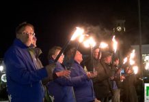 Fakkelwake in het centrum