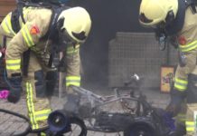 Schuurbrand aan de Marconiweg