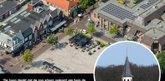 Het haantje kraait van de toren