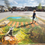 3D straattekening op het Marktplein