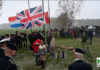 Herdenking bij het Lancastermonument in Elspeet