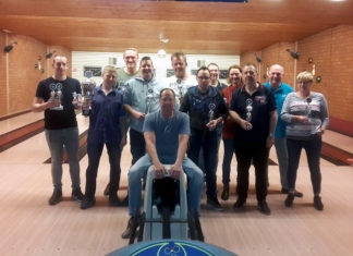 Derde titel op rij voor de Scherpschutters in de donderdag trio-leaque