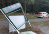 Informatiebord vernield