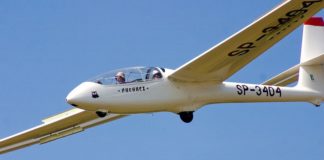 Zweefvliegveld van de baan