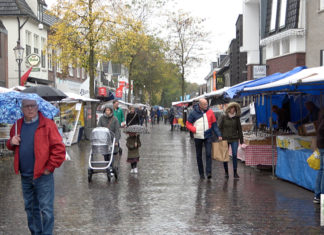 Najaarsmarkt in het centrum
