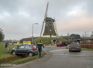 Ongeval kruising bij molen De Duif