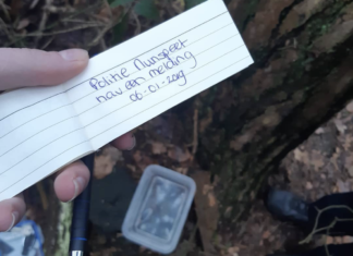 Verdacht pakketje in het bos