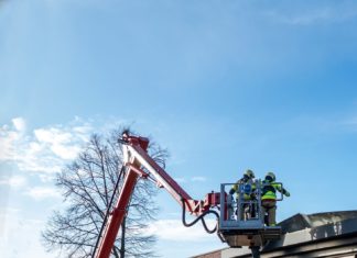 Stormschade appartementengebouw aan de Haverkamp