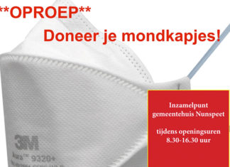 Oproep: Lever beschermingsmateriaal in bij de gemeente