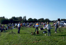 Zingen in het weiland