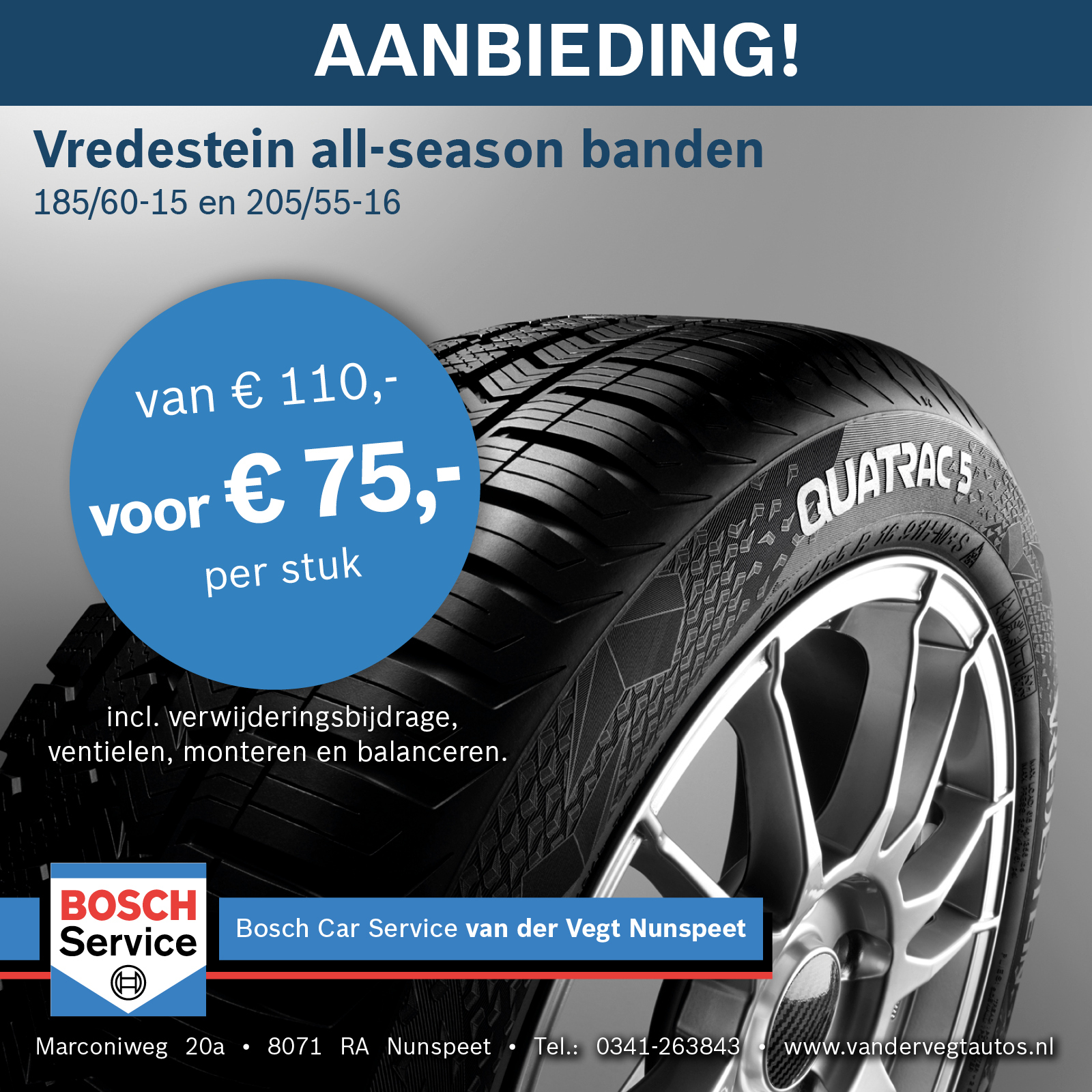 Ophef kin Spin Aanbieding: Vredestein all-season banden - Nunspeet.nu