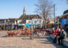 Terrassen op het Marktplein symbolisch open