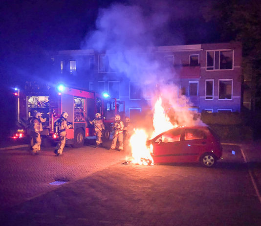 Autobrand aan de Schaepmanlaan