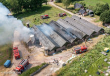 Grote brand aan de Oude Hof in Elspeet
