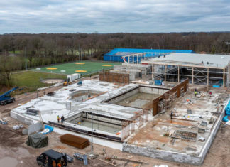 Nieuwbouw sportcomplex de Wiltsangh ligt op schema