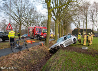 Proefrit eindigt in de sloot