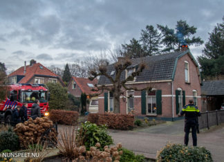 Schoorsteenbrand aan de Kastanjelaan