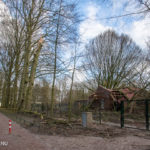 Dierenverblijf in het Edzard Koningspark geplet