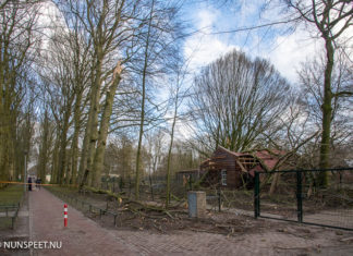 Dierenverblijf in het Edzard Koningspark geplet