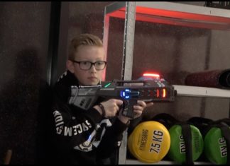 Lasergamen in de sportschool