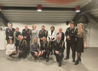 Jubilarissen afscheid en bevorderingen bij brandweer Elspeet