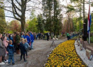 Veel publiek bij dodenherdenkingen in de gemeente Nunspeet
