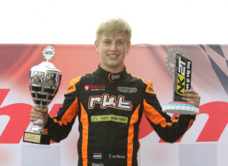 Dion van Werven geeft zichzelf een onverwacht verjaardagscadeau: eerste podiumplaats op NK karten