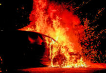 Autobrand aan de Schaepmanlaan