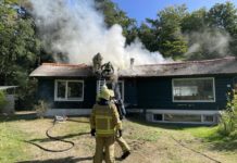 Brand recreatiewoning in Vierhouten