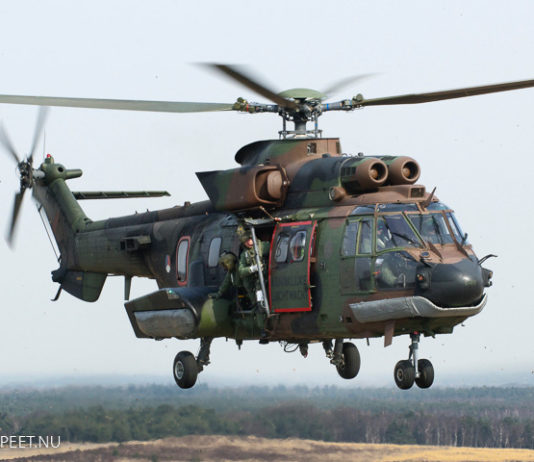 Militaire oefening nabij de Stakenberg Elspeet