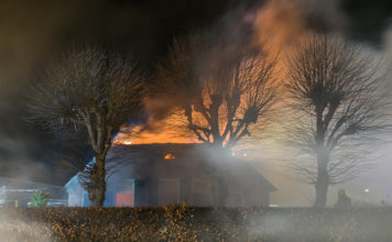 Boerderijbrand aan de Diepesteeg in Doornspijk