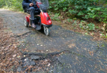 Rolstoel pad in Zandenbos tijdelijk buiten gebruik voor verbeteringen
