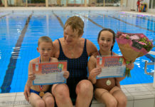 Eerste kinderen behalen B-zwemdiploma in het nieuwe Sportief Recreatiecentrum De Wiltsangh