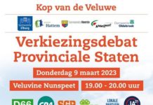 Verkiezingsdebat donderdagavond 9 maart om 19.00 uur in Veluvine Nunspeet