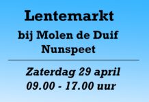 Lentemarkt en oliebollen bij Molen de Duif