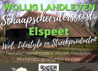 Schaapscheerdersfeest rondom de schaapskooi in Elspeet, voor mensen met passie voor wol, lifestyle en streekproducten