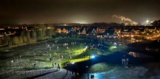 Schaatsplezier in wijk Molenbeek