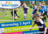 Schoolvoetbaltoernooi op woensdag 3 april