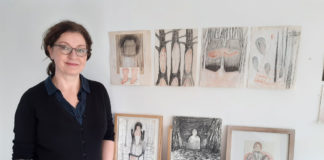Poëtische tekeningen van Tamara Jungnickel bij Galerie Ingrid Slaa