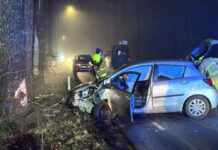 Eenzijdig ongeval op de Nunspeterweg in vierhouten
